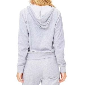 ชุดวอร์ม2ชิ้นผ้าทอมีฮู้ดของผู้หญิงแฟชั่นฤดูใบไม้ร่วงฤดูหนาวชุดวอร์มกางเกงวอร์มแห้งเร็วระบายอากาศได้ดี - Product Image 4