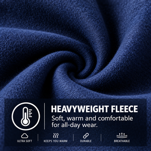 3-PACK Eco-Friendly Woolen <b>Mens</b> Casual Mid Waist Straight Slim Fit Fleece Drawstring Closure Winter Jogger Sweatpants Pockets - Product Image 5