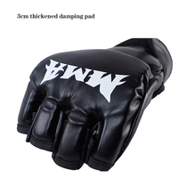 Venta al por mayor de guantes de boxeo MMA de cuero PU con muñeca personalizada ajuste universal personalizable OEM Fight Gear