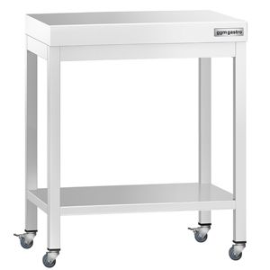 โต๊ะกลางสแตนเลสเชิงพาณิชย์ PREMIUM - 700x700 มม. - พร้อมชั้นวางด้านล่าง - Product Image 4