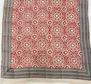 100% Cotton Hand Block Printed <b>Scarf</b> Jaipur Traditional Handcrafted Breathable <b>Scarf</b> Boho Chic Handmade Soft Cotton <b>Scarf</b> - Product Image 4