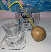 Pailles à boire en plastique en acide polylactique réutilisables et jetables, marque Patron, accessoires de bar modernes, logo personnalisé bienvenu
