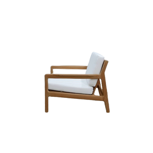 SOFÁ EXTERIOR DE MADERA TECA 1 PLAZA CON COJÍN - Product Image 3