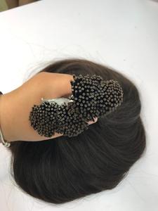 Vente en gros d'extensions de cheveux vierges humains pré-collés à double tirage à 100% de kératine de couleur naturelle - Product Image 3