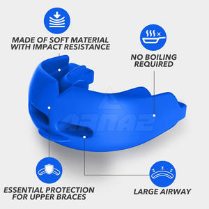 Protège-dents de boxe durable avec absorption des chocs et respiration facile, équipement de protection - Product Image 4