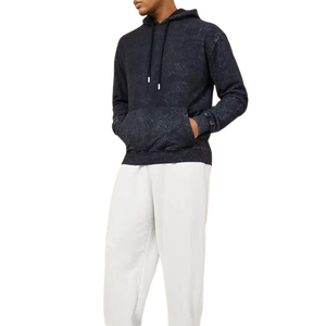 High Quality Custom Oversized Acid Wash <b>Hoodie</b> for Men Streetwear Inspired Drop Shoulder Pullover Vintage Knitted Weave - Product Image 2