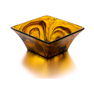 Bol en résine de qualité supérieure fabriqué à la main texture de marbre lisse surface brillante idéale pour les collations fruits ou l'utilisation de centre de table à manger - Product Image 4