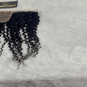 Cheveux indiens bouclés 6*6 fermeture Machine Double trame couleur naturelle cheveux avant de lacet perruques tressage traitement aucune vague profonde cheveux humains - Product Image 4