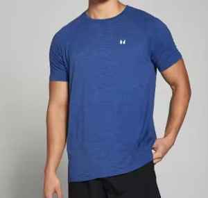 T-shirt à manches courtes pour hommes en jersey de polyester respirant de haute qualité avec logo personnalisé imprimé T-shirts de couleur unie - Product Image 4