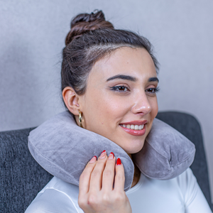 Orthopedic <b>Travel</b> <b>Pillow</b> 32x29x12cm Memory Foam Cooling Neck Support Comfortable Bed Sleeping <b>Pillows</b> in Various Colors - Product Image 5