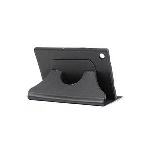 Étui de protection compatible Netzy pour Lenovo Tab M8 avec support rotatif noir - Fabriqué en PC et silicone - Product Image 5