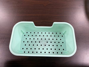 Organisateur de douche mural au design moderne PP plastique rectangulaire ménage salle de bain bac de rangement coin shampooing plateau d'injection - Product Image 2