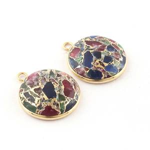 Venta al por mayor colgantes de cristal fino y dijes bisel de plata turquesa conector de piedras preciosas para la fabricación de joyas - Product Image 2