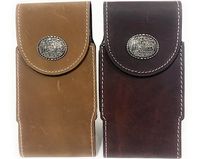 Étui portefeuille de téléphone en cuir de peau de vache véritable fait à la main avec sangle magnétique Stron étui en relief floral personnalisé