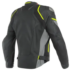 Handmade Biker Leather <b>Jackets</b> Vintage Style Windproof and Protective for <b>Summer</b> <b>Motorcycle</b> Riding Custom Logo Plus Size XL - Product Image 2