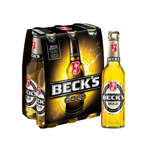 Cerveza Beck's Gold German Pilsner al por mayor, 20 x 50cl, en caja de vidrio, Lager dorada suave, elaborada por Anheuser Busch InBev Export - Product Image 1