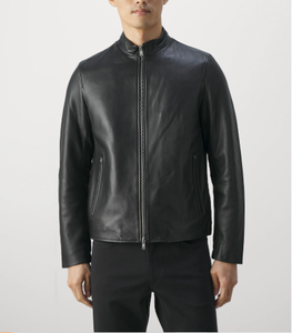 Veste en cuir de mouton pour hommes à la mode/vestes en cuir pour hommes/vestes en cuir du Pakistan pour hommes - Product Image 3