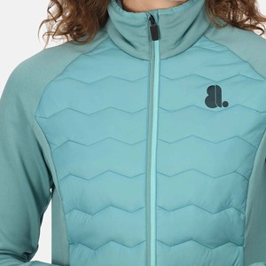 Chaqueta Híbrida de Invierno para Mujer, con Cierre, Ajustada, Ligera, Acolchada, con Cuello Alto y Resistente al Viento - Product Image 5