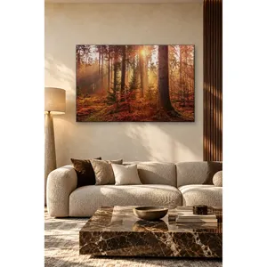 Impression sur toile Fida Sunbeams Through Autumn Forest - Product Image 5
