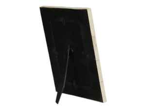 Marco de fotos con incrustaciones de hueso para exhibición de pared con material PS ecológico y forma y tamaño personalizables de color verde MDF - Product Image 3