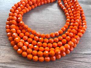 Joyería con cuentas de moda transfronteriza europea americana, collar de cuentas colorido multicapa exagerado Retro POR HF CRAFTS - Product Image 3