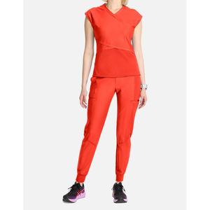 Vente chaude séchage rapide infirmière Stretch gommages ensembles pour femmes été sans manches hôpital soins infirmiers gommages uniformes - Product Image 2