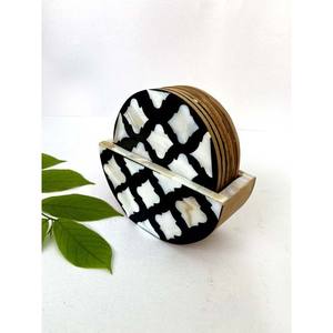 Sous-verres de table vintage luxueux en incrustation de nacre style marocain Sous-verres pour thé au meilleur prix - Product Image 5