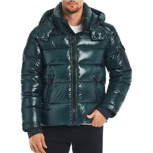 À la mode hiver le court brillant élégant Simple décontracté Streetwear haute qualité personnalisé hommes vestes vers le bas manteaux pour hommes - Product Image 2