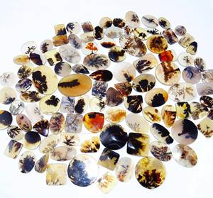 Oferta de ágata dendrítica Shazar, cabujón Natural semiprecioso más vendido, piedra preciosa suelta, cabujón suelto, suave Natural a granel - Product Image 1