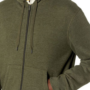 เสื้อฮู้ดดี้ผ้าฝ้าย 100% หนัก 400 กรัม สำหรับฤดูหนาว แบบซิปเต็มตัว สไตล์วินเทจ  สามารถสั่งทำได้  ผ้าฝ้ายผสมย้อมสีพื้น - Product Image 5