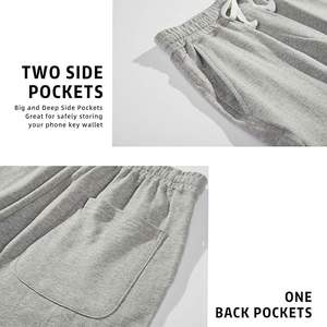 Best Hot Sale Cotton <b>Fleece</b> <b>Shorts</b> Acid Washed 100% Cotton <b>Shorts</b> For <b>Mans</b> - Product Image 3