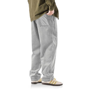 กางเกงวอร์มผ้าคอตตอนสำหรับผู้ชายกางเกงทรงหลวมขากว้างแบบลำลองออกแบบได้ตามต้องการ - Product Image 2