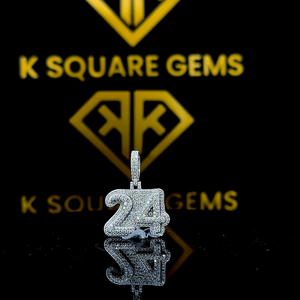 Motif géométrique Luxueux Drop shipping custom made hip hop vvs moissanite diamant glacé pendentif jewelryPlaqué 925 Sterling - Product Image 4