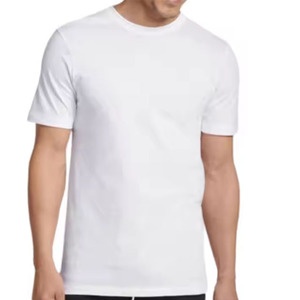Camisetas de Manga Corta Casuales para Hombre, 100% Algodón de Alta Calidad, Transpirables, con Logotipo Personalizado OEM, Diseño Liso Lavado - Product Image 1