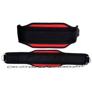 Ceinture de musculation en néoprène trempé de qualité supérieure 2026, vente en gros, ceinture de musculation en néoprène trempé avec longue chaîne - Product Image 5