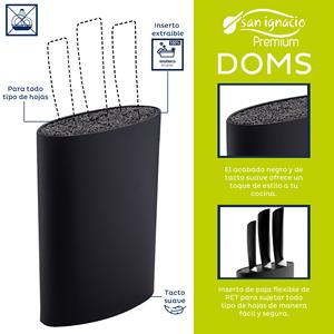 Set di 3 padelle (16+20+24cm) in alluminio pressofuso, compatibili con induzione, blu navy paradise con set di 4 coltelli in acciaio inossidabile - Product Image 5