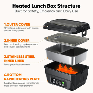 Boîte à <span class=keywords><strong>lunch</strong></span> auto-<span class=keywords><strong>chauffante</strong></span> personnalisée de 1,3 L, boîte à <span class=keywords><strong>lunch</strong></span> intelligente isolée thermiquement rechargeable, boîte à <span class=keywords><strong>lunch</strong></span> chauffée sans fil pour l'extérieur - Product Image 4
