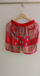 Pantalones cortos de Yoga de cintura alta Unisex, 2 bolsillos, súper cómodos, de lona, con cordón, transpirables, pantalones cortos calientes de retazos para uso en exteriores - Product Image 3