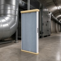 Élément filtrant de dépoussiérage pour ventilation de tunnel, à cadre plat, membrane PTFE, embout en PU, système de purification d'air haute efficacité