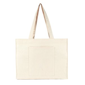 Bolsa de Lona de 10 oz con Color Sólido, 18 x 14 x 4 (45 x 35 x 10 cm), Bolsillo Frontal con Fuelle Completo - Product Image 3