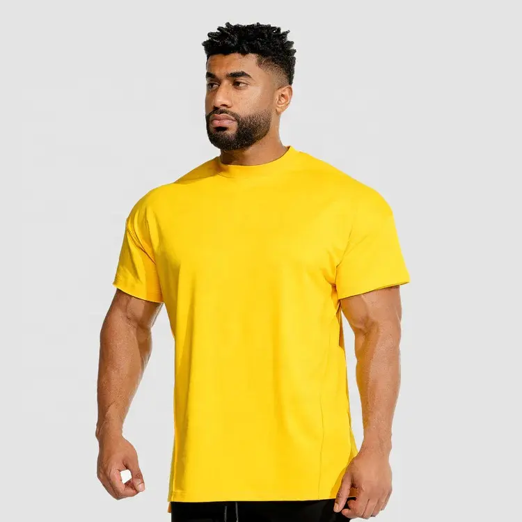 थोक कस्टम प्रिंट सादे खाली कस्टम प्रिंटिंग खिंचाव लुभावनी पुरुषों टी शर्ट, 95 कपास 5 स्पैनडेक्स जिम स्पोर्ट्स टी शर्ट
