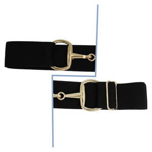 Ceinture équestre élastique de qualité supérieure avec boucle d'embout en cuir sangle de clé équitation ceinture de taille cavaliers formateurs équestre - Product Image 4