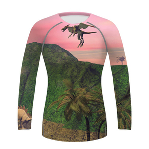 Custom Women <b>Long</b> <b>Sleeve</b> <b>Swimming</b> BJJ Rash Guard Sublimation Sea Compression Short <b>Sleeve</b> Rash Guard - Product Image 1