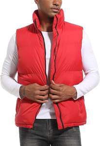 2025 Men's Puffy Zipper Sleeveless Jacket Puffer Vest Outerwear Winter outdoor Warm Water-Resistant Sports <b>M</b> to 3XL - Product Image 4