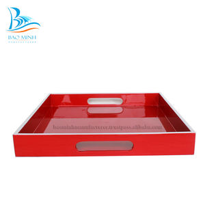 Haute qualité fait à la main Vietnam laque plateau ensemble décoration de la maison laque - Product Image 5