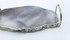 Plateaux de service en agate modernes fabriqués à la main Plateaux en pierre naturelle Planches de service en agate faites à la main - Product Image 6