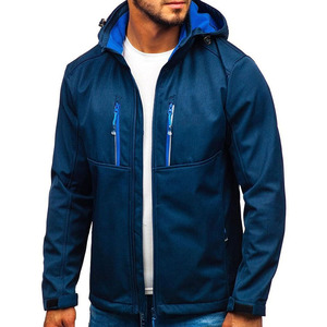 Vestes Softshell en Toile de Haute Qualité pour Hommes Coupe-Vent Respirantes Mode Hiver OEM Personnalisable - Product Image 3