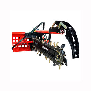 Fixation de trancheuse hydraulique pour chargeuse compacte excavatrice de tranchée creusant une chaîne durable et un moteur robuste - Product Image 3