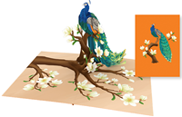 Carte pop-up 3D faite à la main belle impression offset de papier Vietnam de haute qualité pour les voeux d'anniversaire ou de Noël