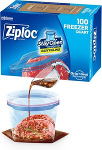 Ziploc พลาสติกพับได้ QUART อาหารถุงแช่แข็งเป็นมิตรกับสิ่งแวดล้อมพื้นที่ประหยัดยืนขึ้นด้านล่างง่ายเติม100 - Product Image 3